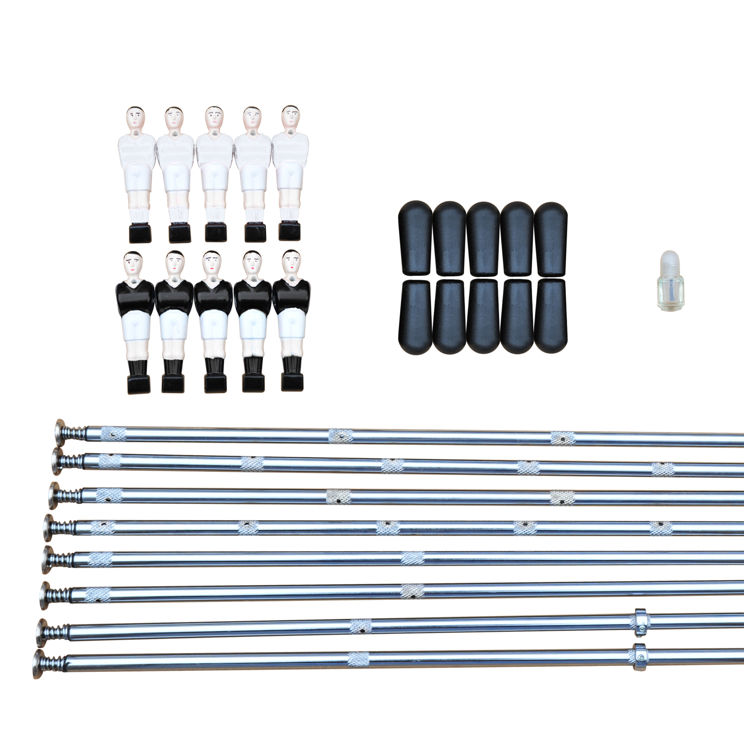 Accessoires (poignées allongées) pour babyfoot Bistrot et Scudetto - Noir et Blanc