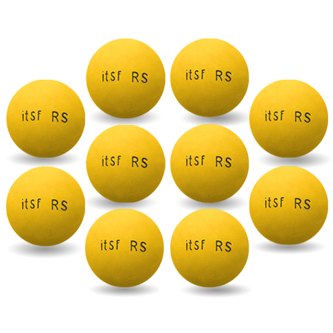 Lot de 10 balles Roberto Sport ITSF jaunes